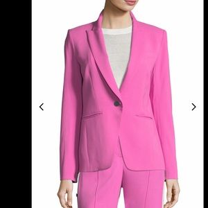 VERONICA BEARD SIMONE DICKEY ONE BUTTON PINK BLAZER SIZE 0